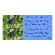 Photcard-Cut in 1/2 Bookmarkers Personalized Photo Card