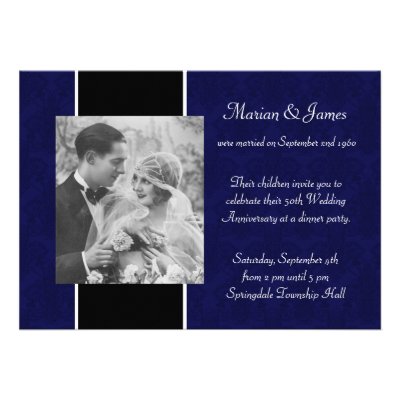 Photo 50th Wedding Anniversary Party Invitations
