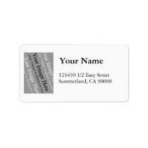 Photo Address Label Template Large labels