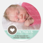 PHOTO ADDRESS SEALS :: heart spot 5 Sticker