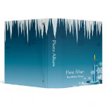 Photo Album Blue Candle and Icicles Binder