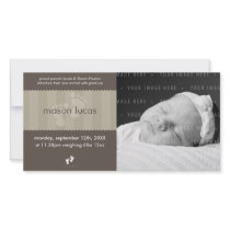 PHOTO BABY ANNOUNCEMENT :: happy feet 8L Photo Card Template