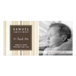 PHOTO BABY ANNOUNCEMENT :: smartly striped 1L Photo Card