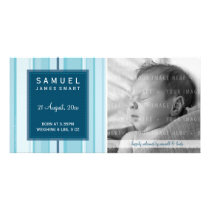 PHOTO BABY ANNOUNCEMENT :: smartly striped 3L Photo Card