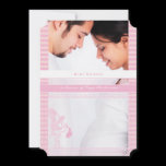 Photo Baby Girl Shower Announcement