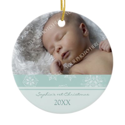 Photo Baby&#39;s 1st Christmas Ornament