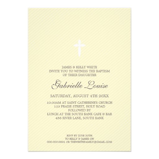 PHOTO BAPTISM INVITATION :: lovely type 2