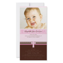 PHOTO BAPTISM INVITATIONS :: pure 2 Photo Greeting Card