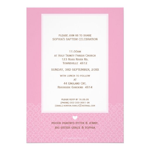 PHOTO BAPTISM INVITE :: sweetly said 2P