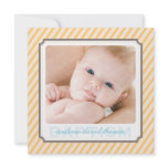 PHOTO BAPTISM INVITES :: candystripes 6SQ invitations