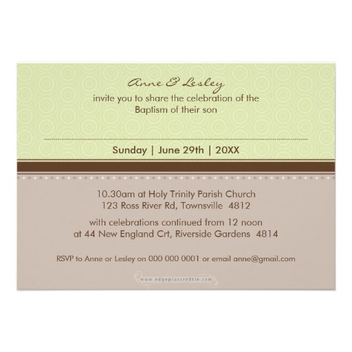 PHOTO BAPTISM INVITES :: fanciful 1L