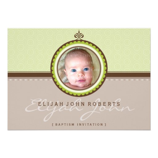 PHOTO BAPTISM INVITES :: fanciful 1L
