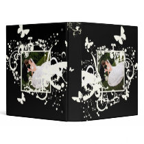 Photo Binder, heart flowers and butterflies