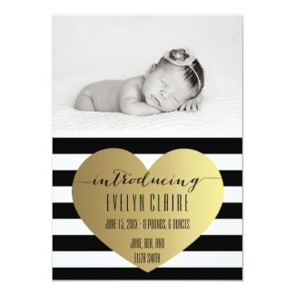 Photo Birth Announcement - Baby Girl