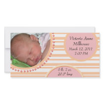 Photo Birth Announcement Picture Card