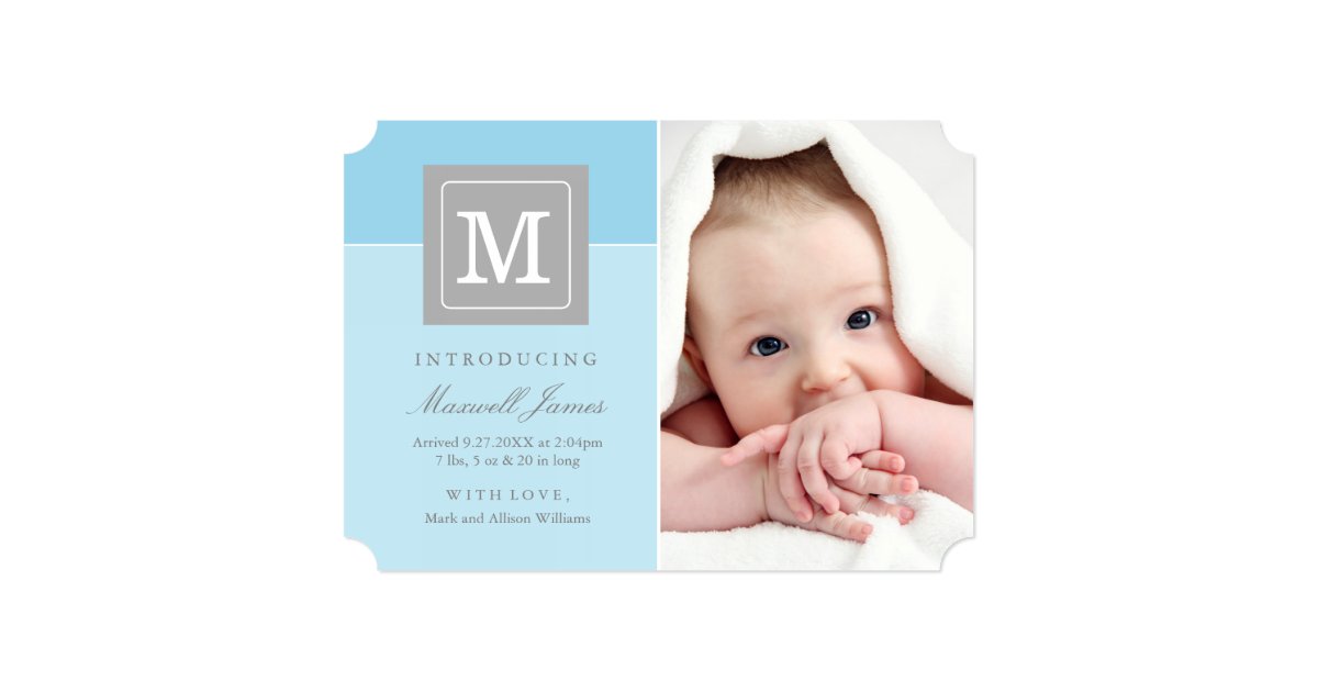 baby announcement email