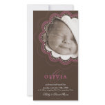 PHOTO BIRTH ANNOUNCEMENTS :: sweet bloom 7P Photo Card Template