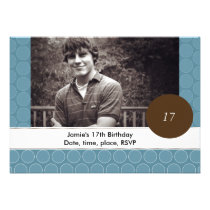 Photo birthday invitation, boy, guy, (#INV003) invitations
