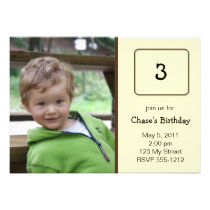 Photo Birthday Invitation  (#INV 008) invitations