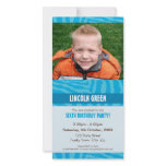 PHOTO BIRTHDAY INVITATIONS :: animal print 1 photo cards