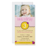PHOTO BIRTHDAY INVITATIONS :: ladybird 1P Custom Photo Card