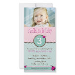 PHOTO BIRTHDAY INVITATIONS :: ladybird 2P Photo Greeting Card