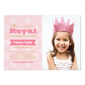 Photo Birthday Party Invitation | Princess in Pink 5
