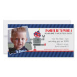 PHOTO BIRTHDAY PARTY INVITE :: robot dancing 3L Personalized Photo Card