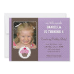 PHOTO BIRTHDAY PARTY INVITES :: cupcake 5L