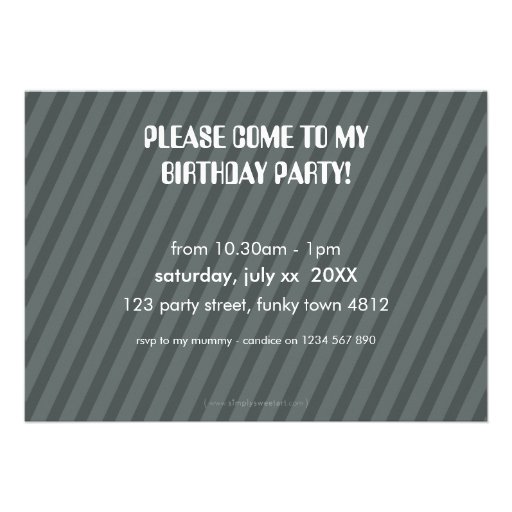 PHOTO BIRTHDAY PARTY INVITES :: robot dancing 3L