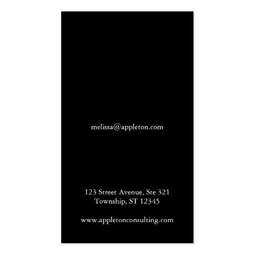 Photo - Blue Circle Professional Business Cards (back side)