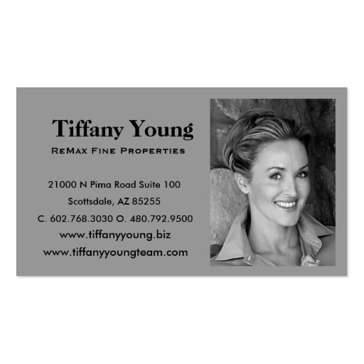 Photo Buisness Card Business Card Templates (front side)