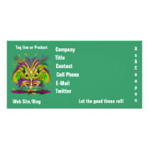 Photo Business Mardi Gras Please View Notes Photo Card Template