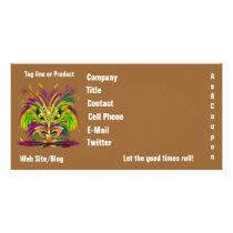 Photo Business Mardi Gras Please View Notes Personalized Photo Card