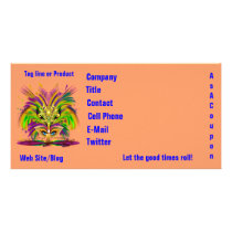 Photo Business Mardi Gras Please View Notes Photo Card Template