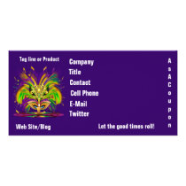 Photo Business Mardi Gras Please View Notes Photo Card Template
