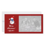 Photo Card - Christmas Baseball Snowman