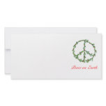 Photo Card Christmas Peace Wreath, Peace on Earth