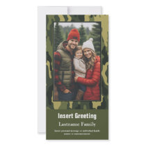 Photo Card - Green Camo (Holiday, Family, Other) photo cards