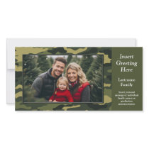 Photo Card - Green Camo (Holiday, Family, Other) photo cards
