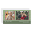 Photo Card: Green/Red w/2 photos - horizontal photo cards by MarshEnterprises Photo Card: Green/Red w/2 photos - horizontal photo cards