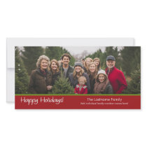 Photo Card: Happy Holidays with 1 large photo photo cards by MarshEnterprises Photo Card: Happy Holidays with 1 large photo photo cards