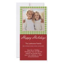 Photo Card: Happy Holidays! with message area photo cards by MarshEnterprises Photo Card: Happy Holidays! with message area photo cards