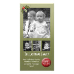 Photo Card: Holly with space for 4 photos