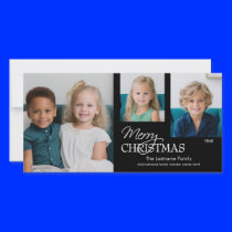 Photo Card: Merry Christmas black & white