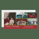 Photo Card: Merry Christmas with 5 photo collage photo cards by MarshEnterprises Photo Card: Merry Christmas with 5 photo collage photo cards