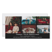 Photo Card: Merry Christmas with 5 photo collage photo cards by MarshEnterprises Photo Card: Merry Christmas with 5 photo collage photo cards