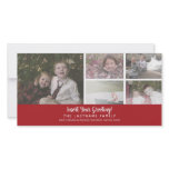 Photo Card: Merry Christmas with 5 photo collage photo cards
