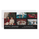 Photo Card: Merry Christmas with 5 photo collage photo cards by MarshEnterprises Photo Card: Merry Christmas with 5 photo collage photo cards