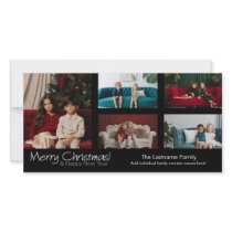 Photo Card: Merry Christmas with 5 photo collage photo cards by MarshEnterprises Photo Card: Merry Christmas with 5 photo collage photo cards